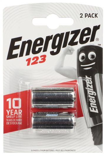 LITIJA BATERIJA BAT-CR123A/E*P2 3 V CR123A ENERGIZER